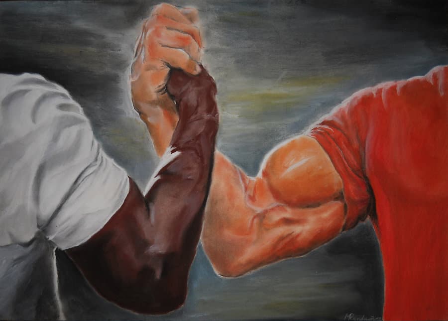 Epic handshake